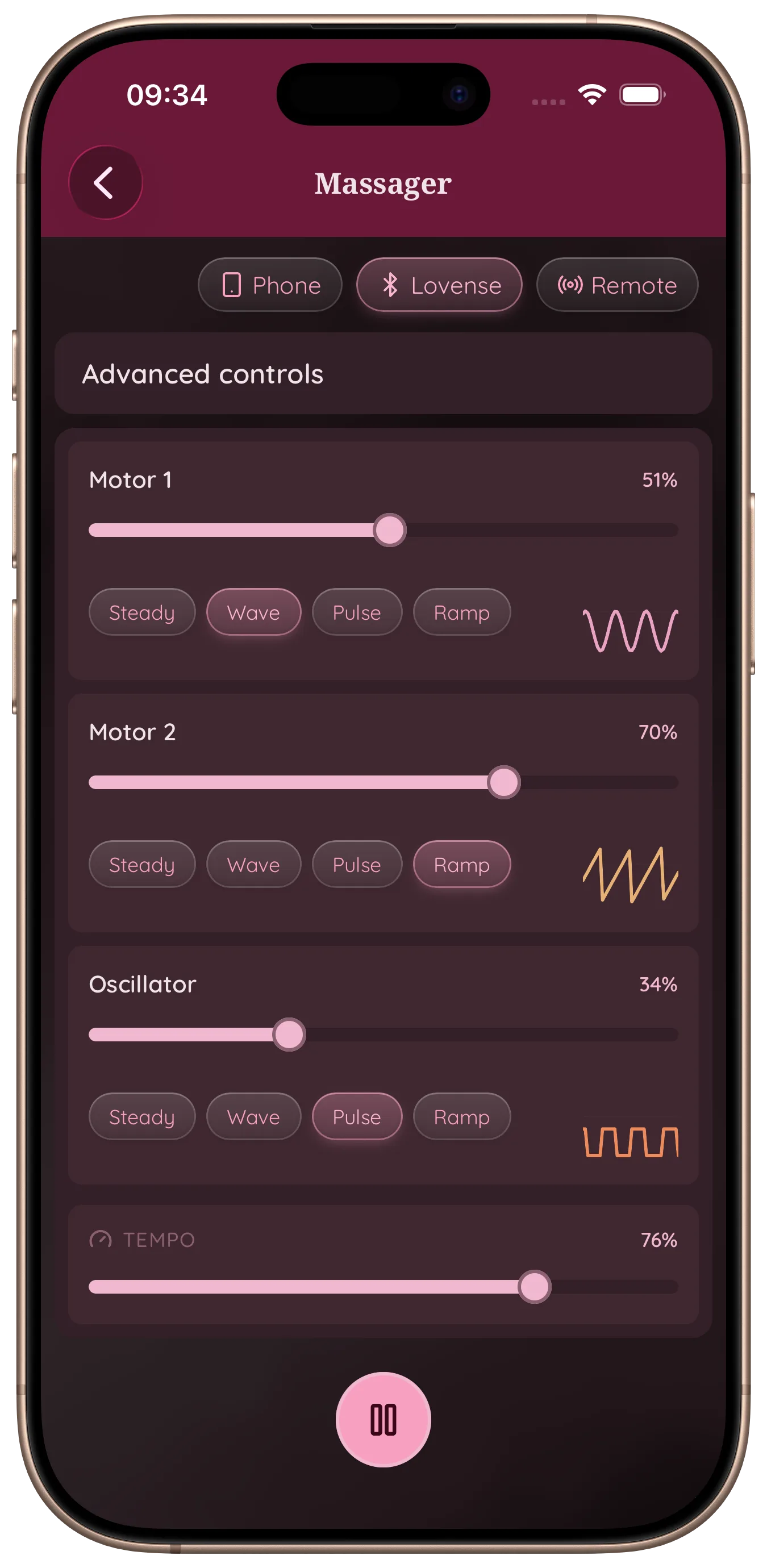 Vibrator control